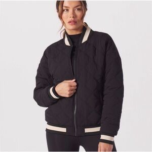 Glyder Black Quilted Bomber Jacket